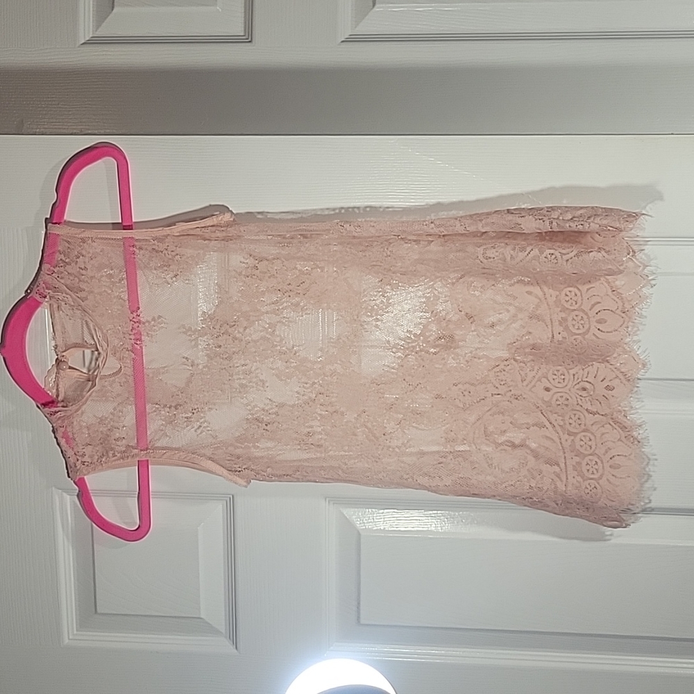 Pink lace blouse